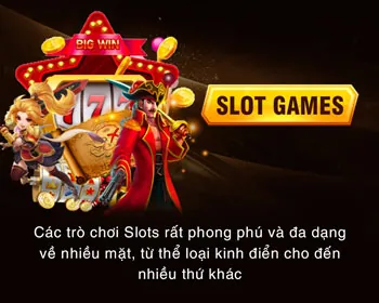 Máy chơi slot game với biểu tượng may mắn